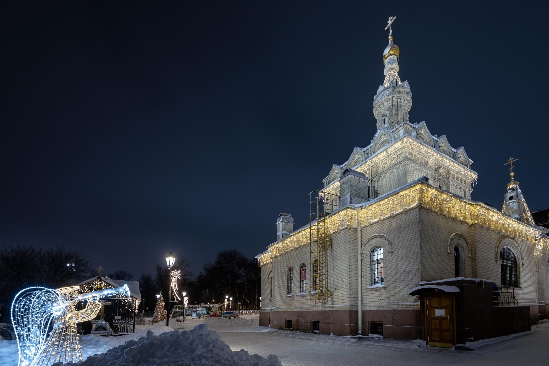 Украшение зимнего Петербурга